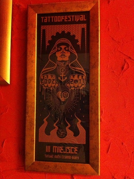 III miejsce tatuaż duży czarno - biały, Łódź 2011