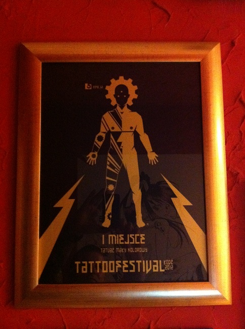 I miejsce tatuaż mały kolorowy - Łódź 2012