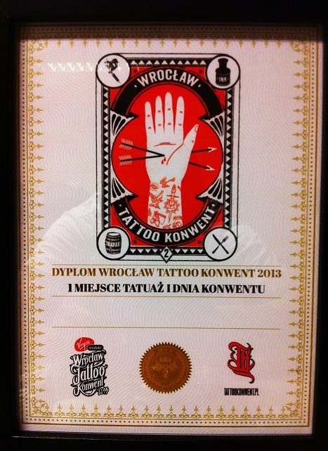 I miejsce - Tatuaż Pierwszego Dnia Konwentu - Wrocław 2013